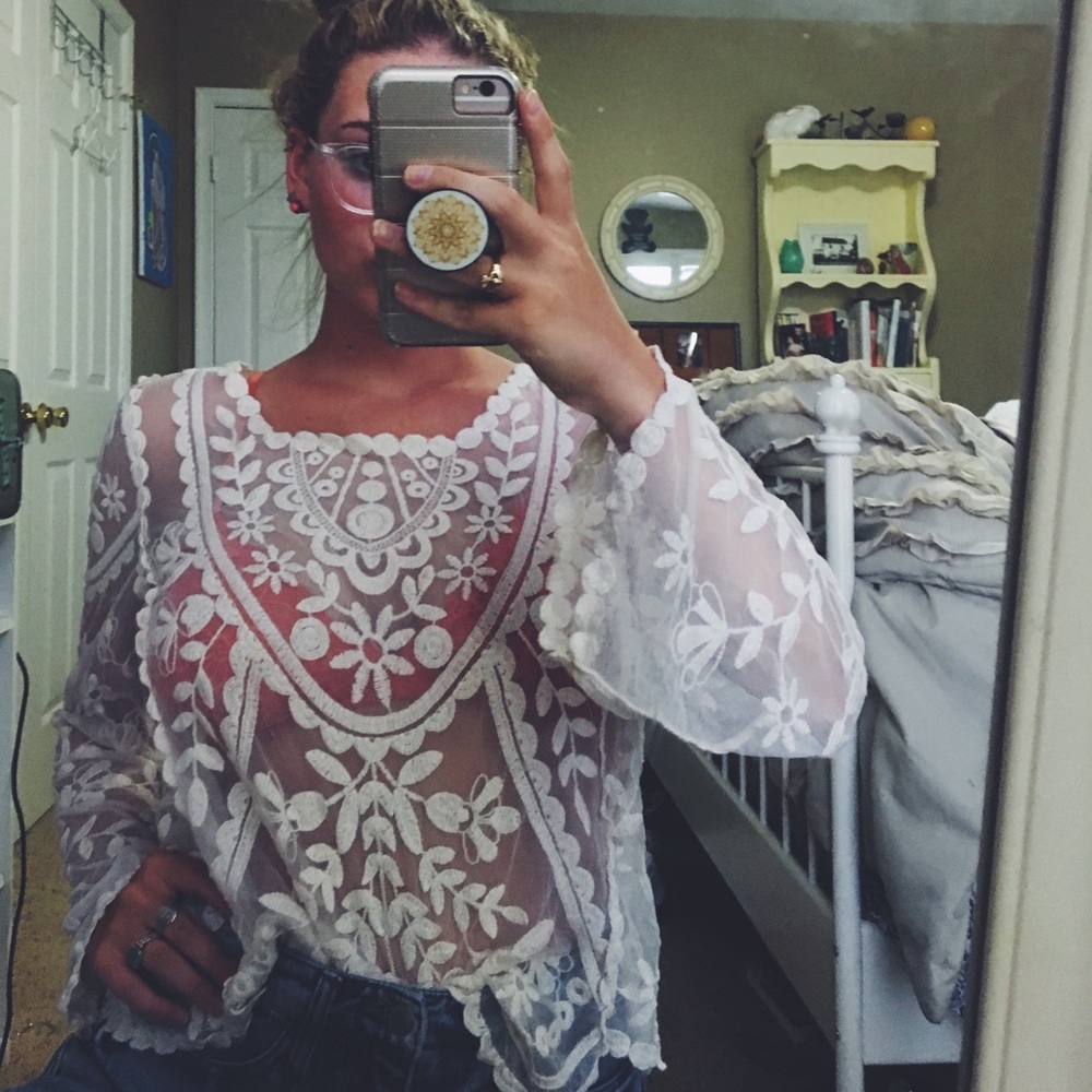 Lace Statement Top